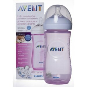 169406 - BIBERON PP NATURAL PHILIPS AVENT 330 ML ROSA